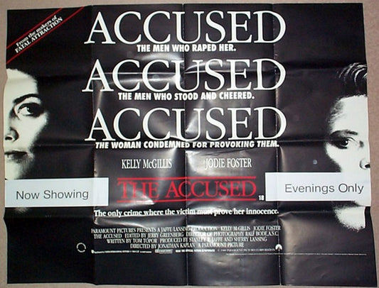 The Accused  Original Quad Movie Poster  