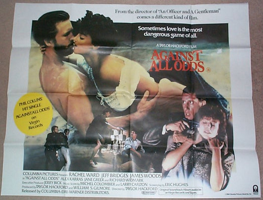 Against All Odds  Original Quad Movie Poster  