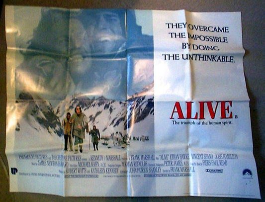 Alive  Original Quad Movie Poster  