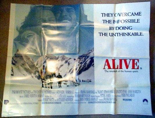 Alive  Original Quad Movie Poster  