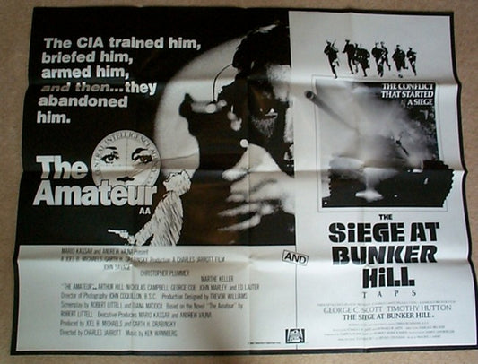 Amatuer (The) / The Siege At Bunker Hill (T.A.P.S) (Double Bill)  Original Quad Movie Poster  