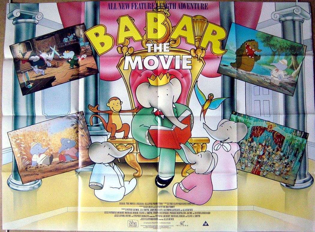 Babar : The Movie  Original Quad Movie Poster  