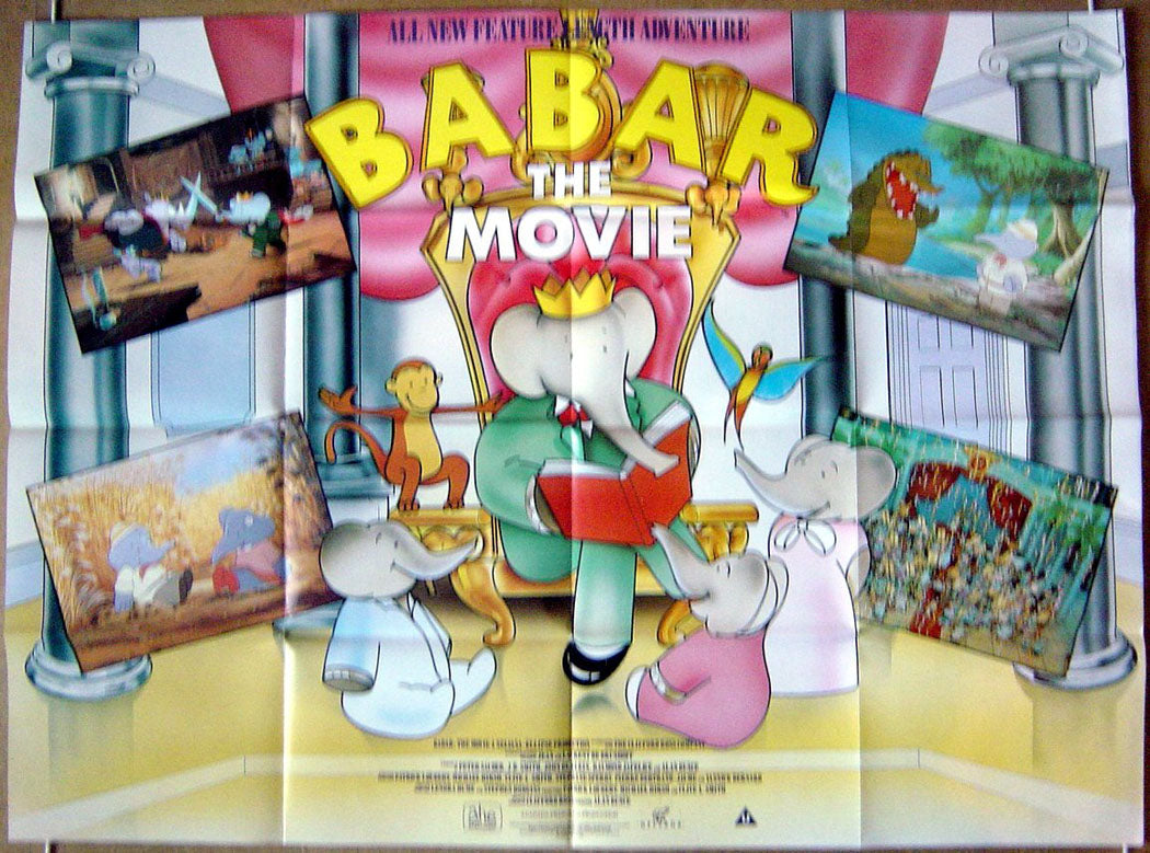 Babar : The Movie  Original Quad Movie Poster  