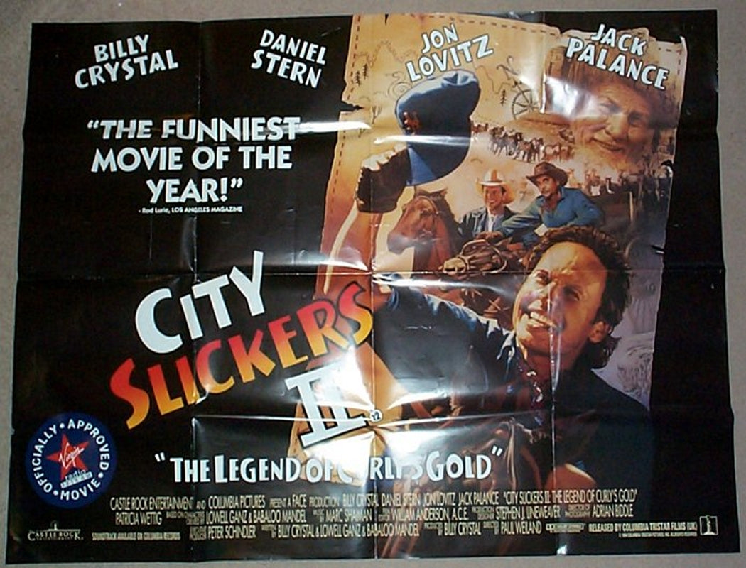 City Slickers II  Original Quad Movie Poster  