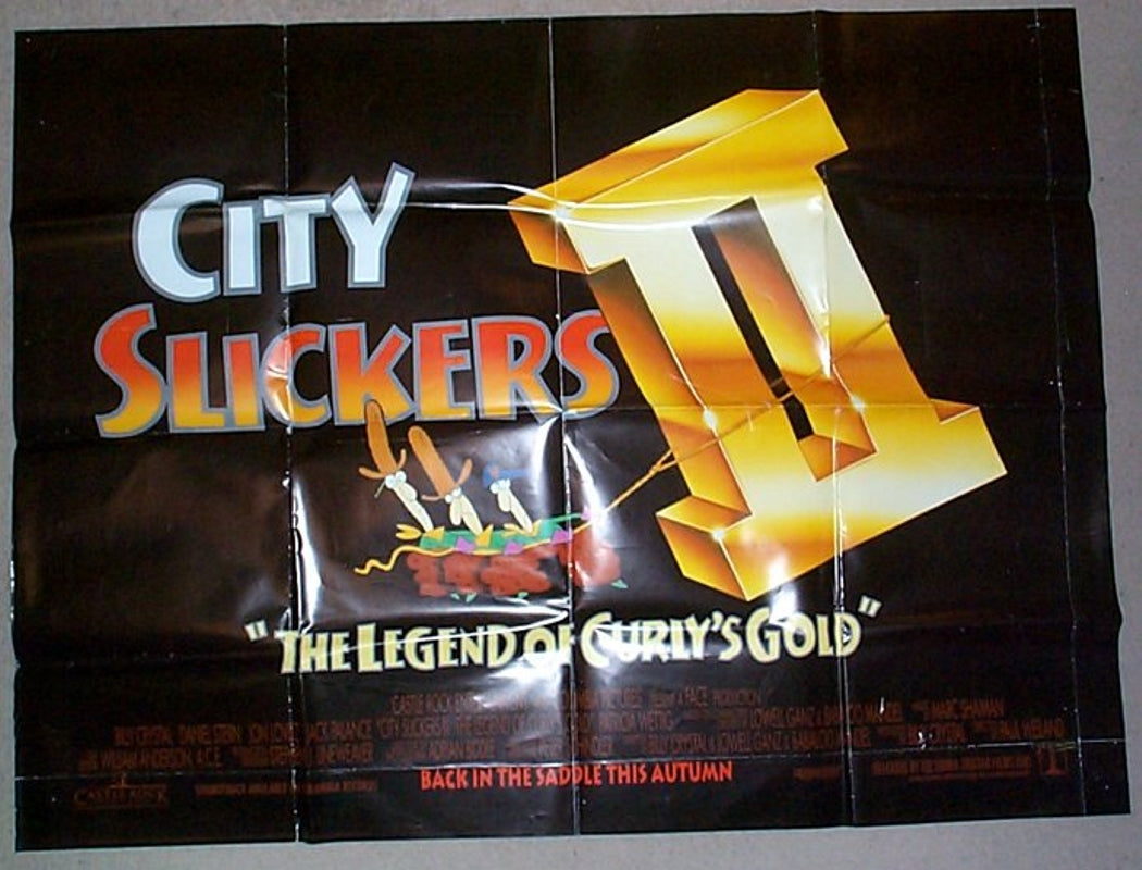 City Slickers II (teaser)  Original Quad Movie Poster  