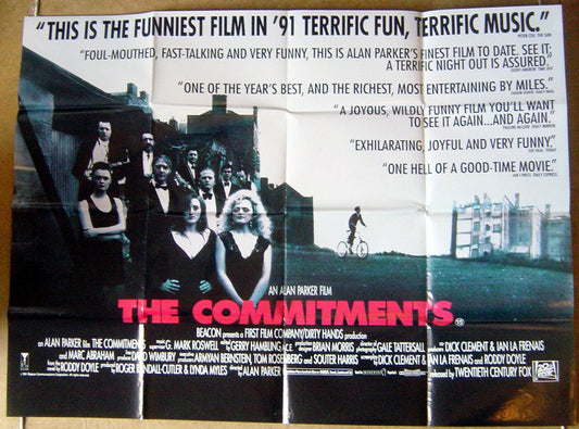 The Commitments  Original Quad Movie Poster  