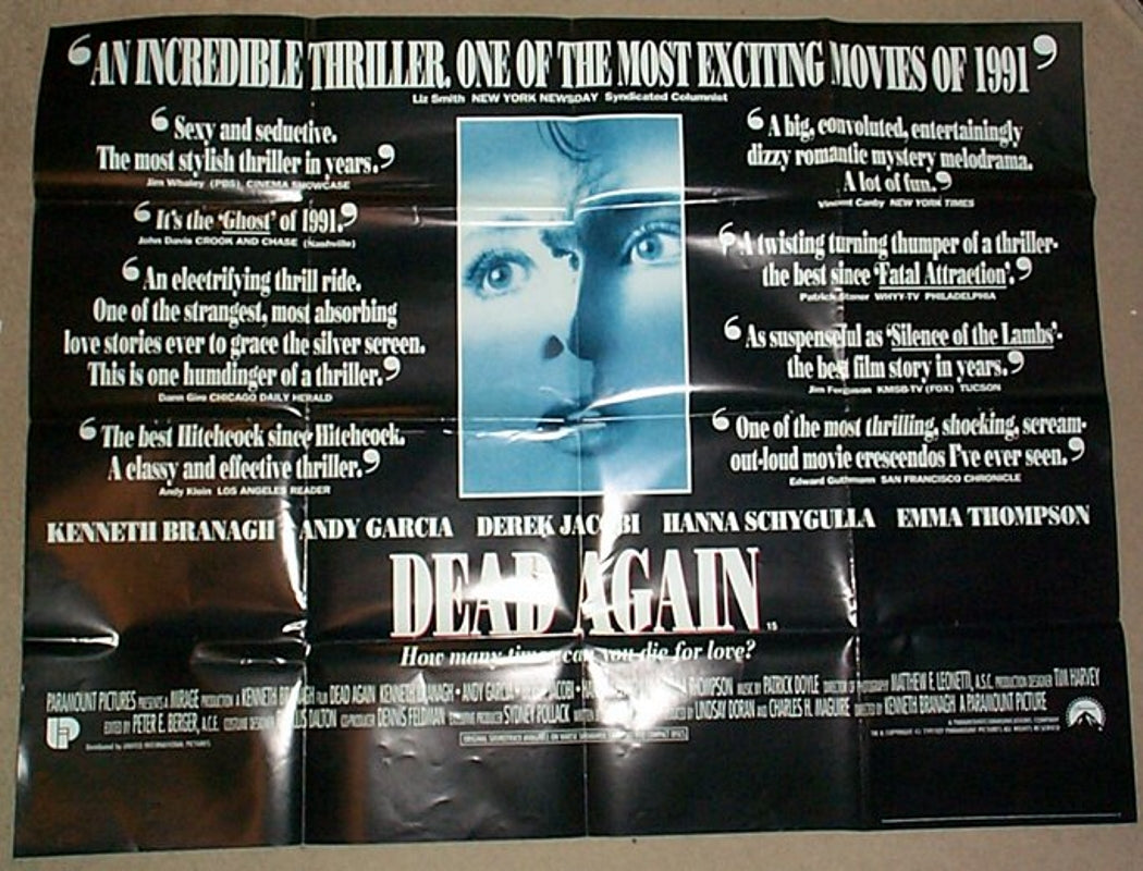 Dead Again  Original Quad Movie Poster  