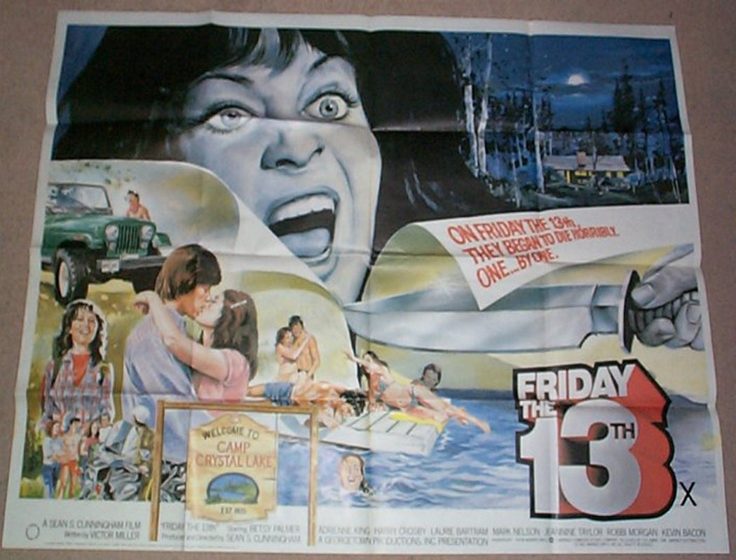 FRIDAY THE 13th Original British Quad Poster - Movie Poster