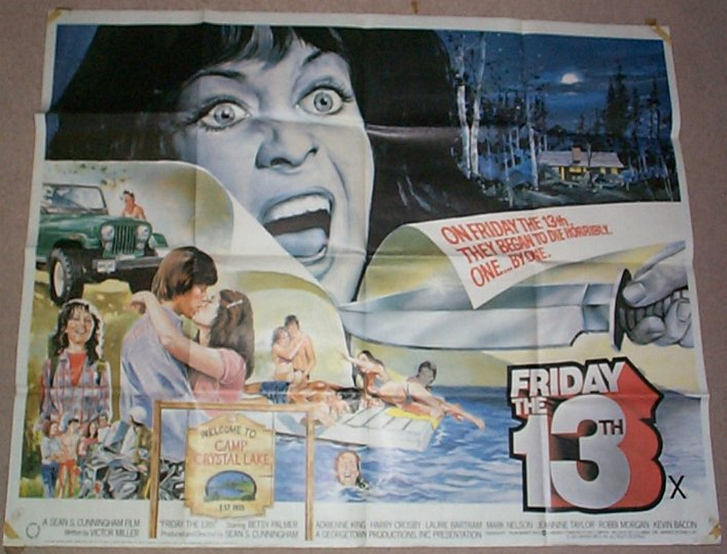 FRIDAY THE 13th Part 5 Original British Quad Poster - Movie Poster