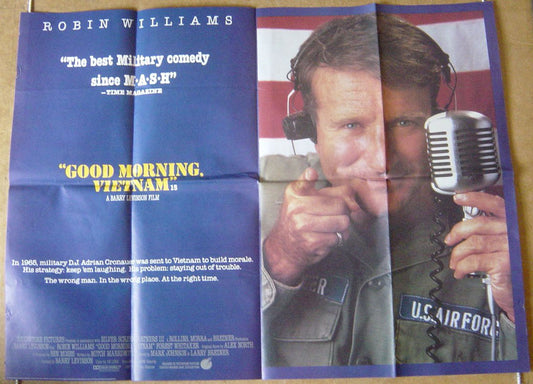 Good Morning Vietnam  Original Quad Movie Poster  