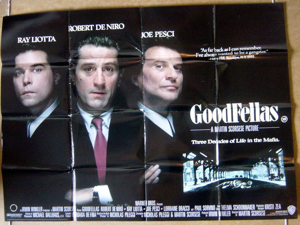 Goodfellas  Original Quad Movie Poster  