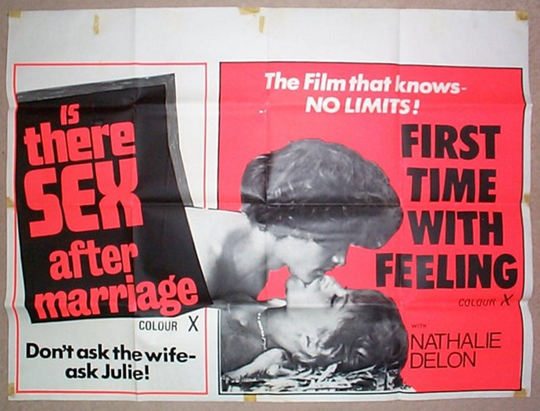 Is There Sex After Marriage / First Time With Feeling  Original Quad Movie Poster  