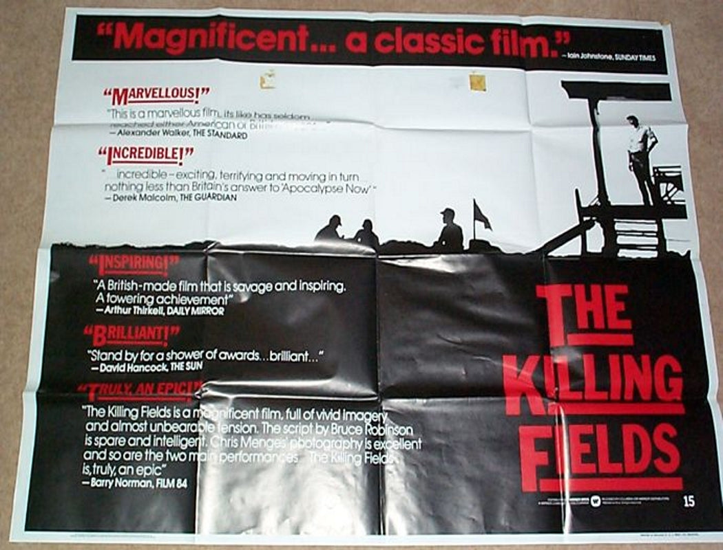 The Killing Fields  Original Quad Movie Poster  