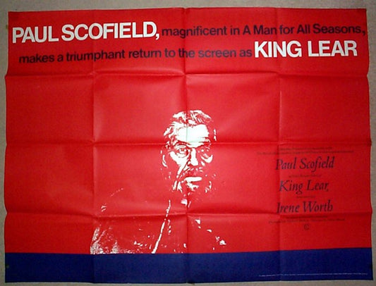 King Lear  Original Quad Movie Poster  