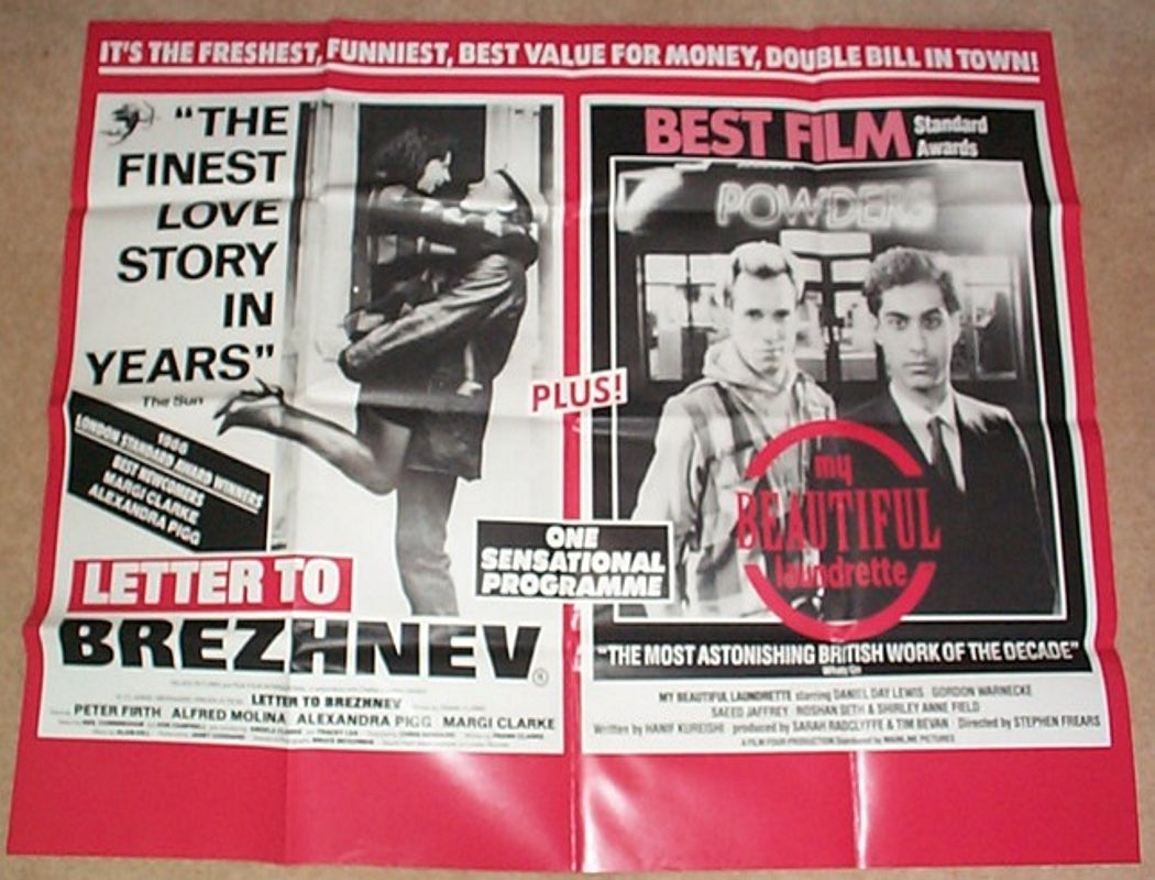 Letter To Brezhnev / My Beautiful Laundrette Double Bill  Original Quad Movie Poster  