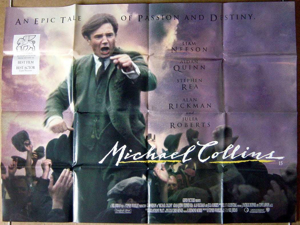 Michael Collins  Original Quad Movie Poster  