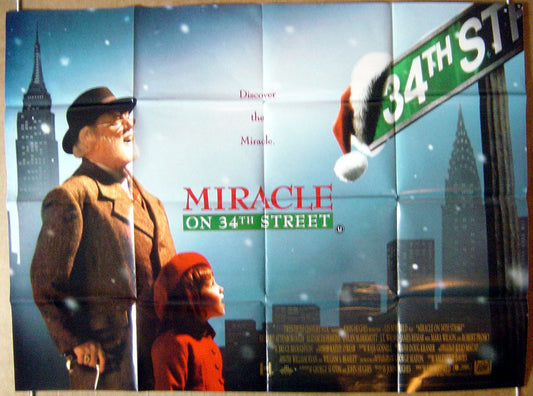 Miracle On 34th Street  Original Quad Movie Poster  