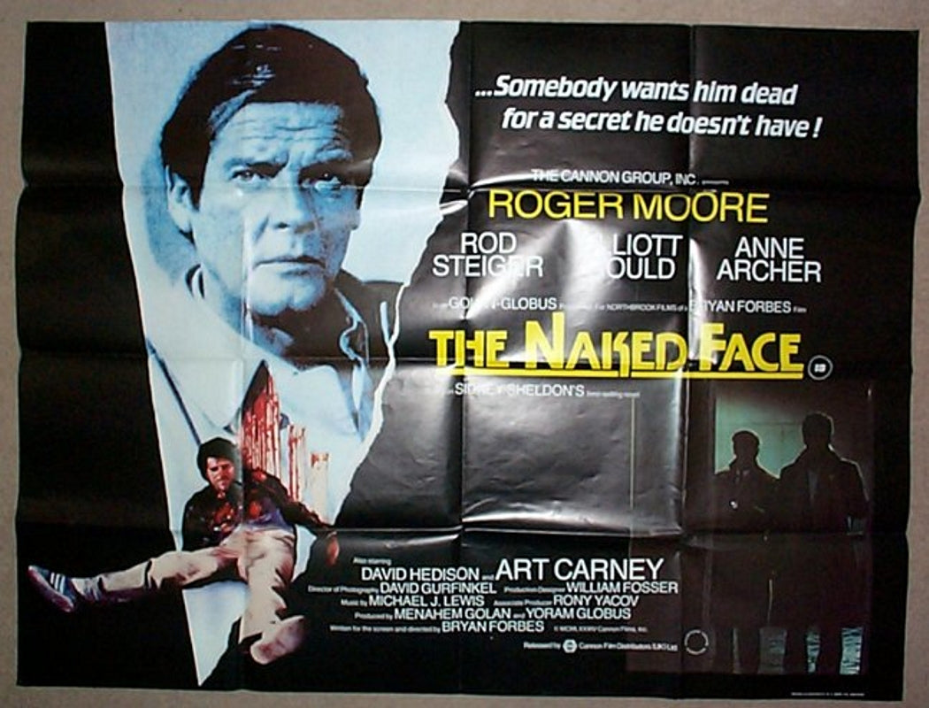 The Naked Face  Original Quad Movie Poster  