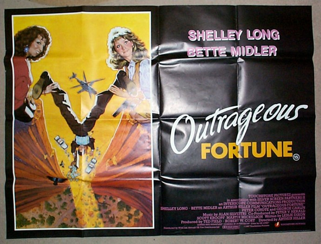 Outrageous Fortune  Original Quad Movie Poster  