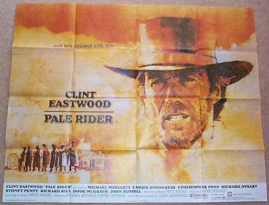 Pale Rider Original British Quad Poster - Movie Poster