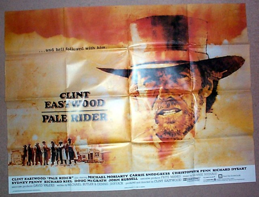 Pale Rider Original British Quad Poster - Movie Poster