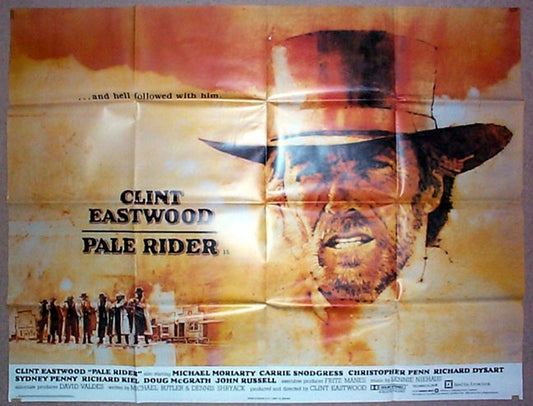 Pale Rider Original British Quad Poster - Movie Poster