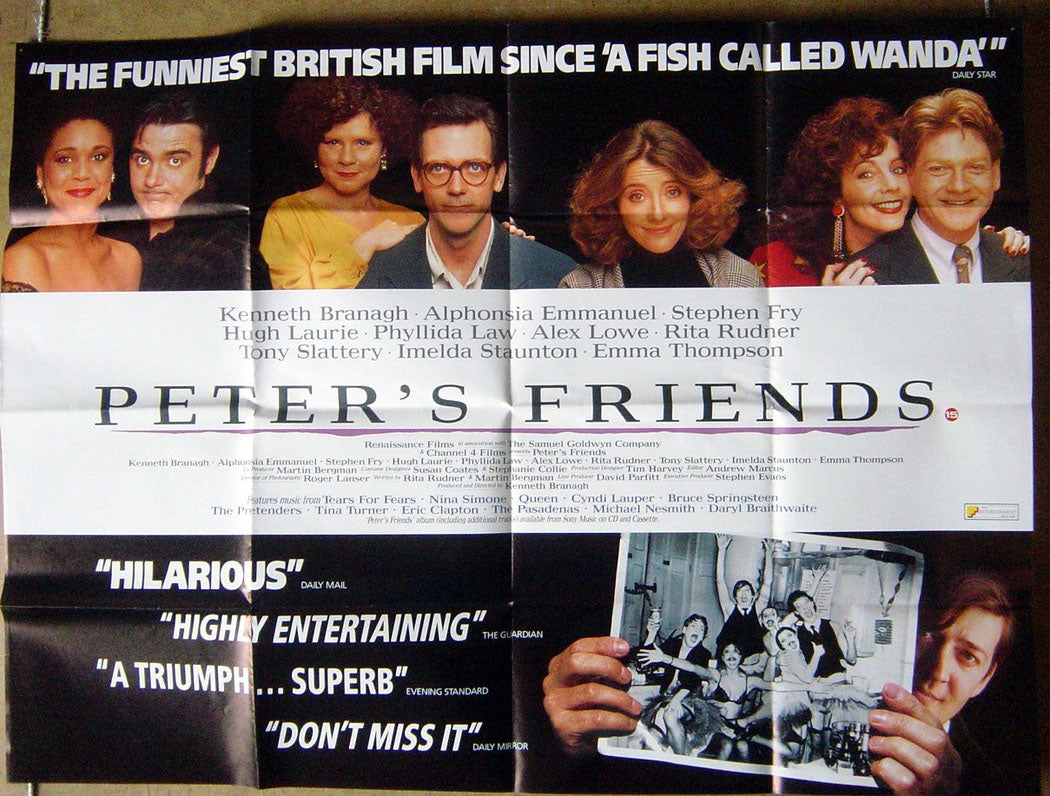 Peter's Friends  Original Quad Movie Poster  