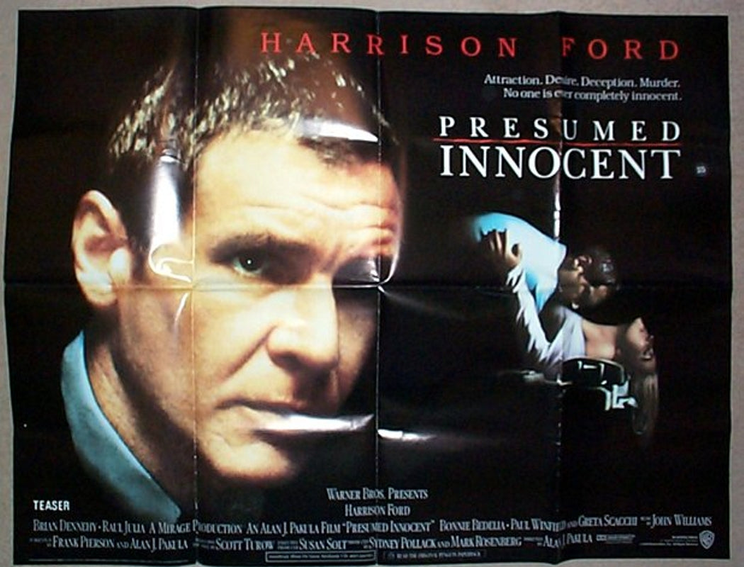 Presumed Innocent  Original Quad Movie Poster  