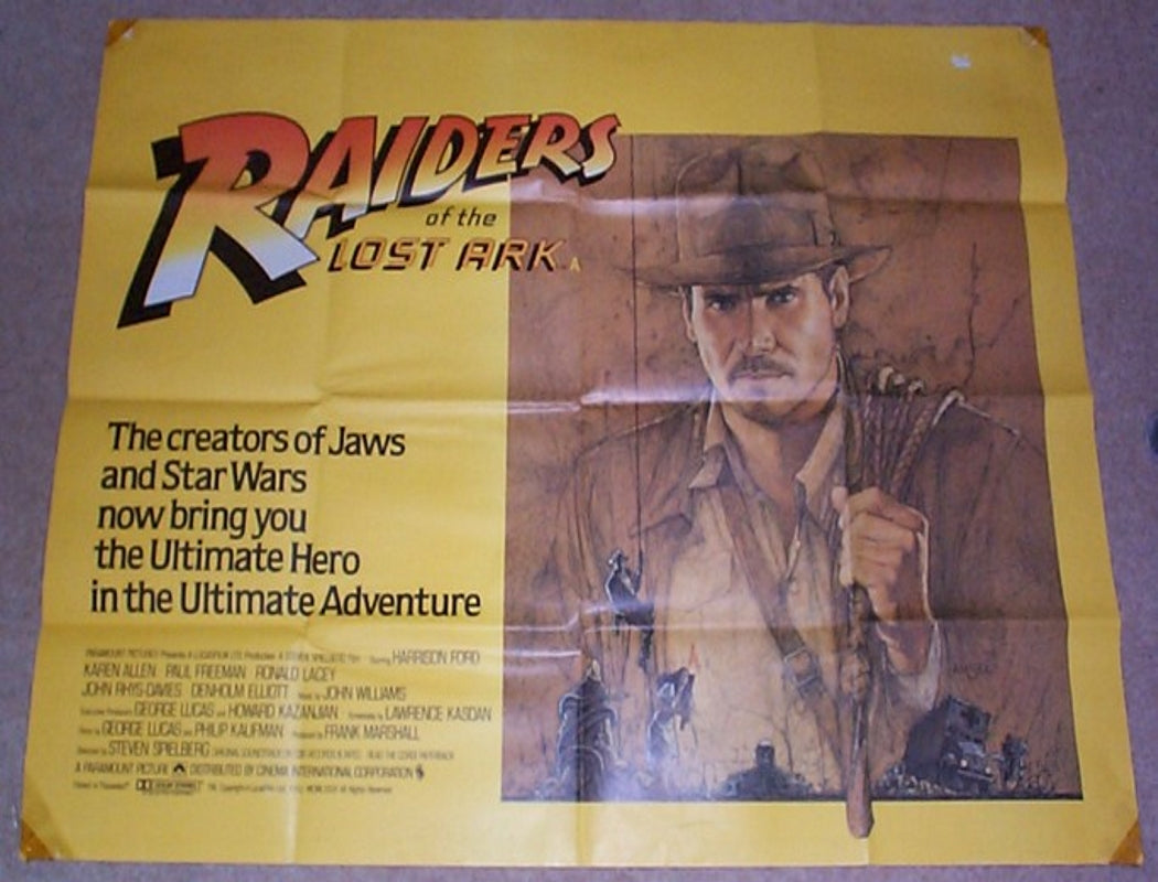 Raiders Of The Lost Arc Original British Quad Poster - Movie Poster