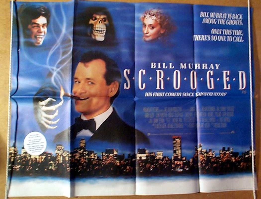 Scrooged  Original Quad Movie Poster  