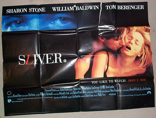 Sliver  Original Quad Movie Poster  