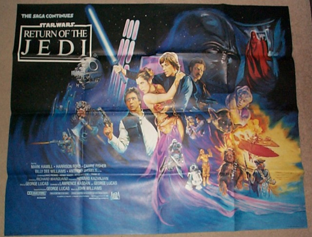 Star Wars : The Return Of The Jedi Original British Quad Poster - Movie Poster