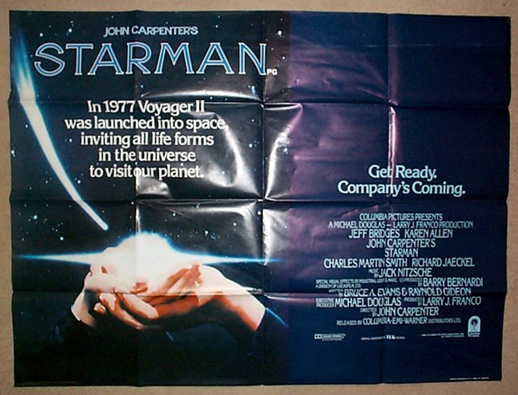 Starman  Original Quad Movie Poster  