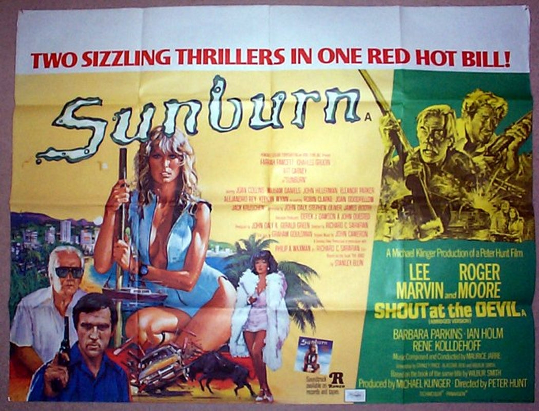 Sunburn / Shout At The Devil (Double Bill)  Original Quad Movie Poster  