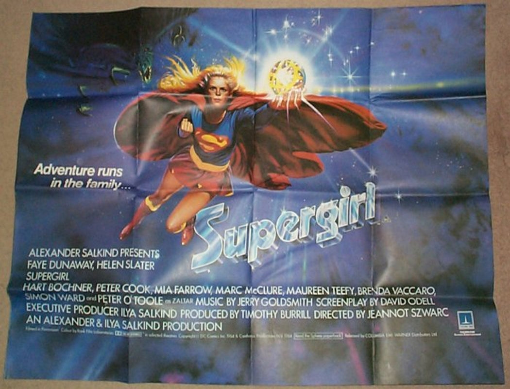 Supergirl Original British Quad Poster - Movie Poster