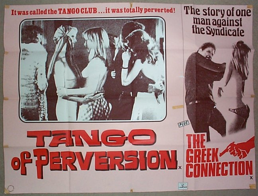 Tango Of Perversion / The Greek Connection  (Double Bill)  Original Quad Movie Poster  