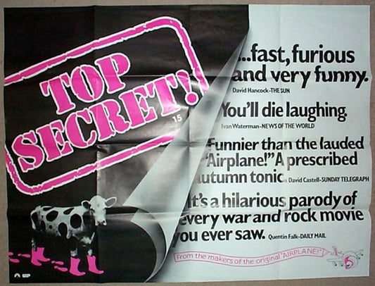 Top Secret  Original Quad Movie Poster  