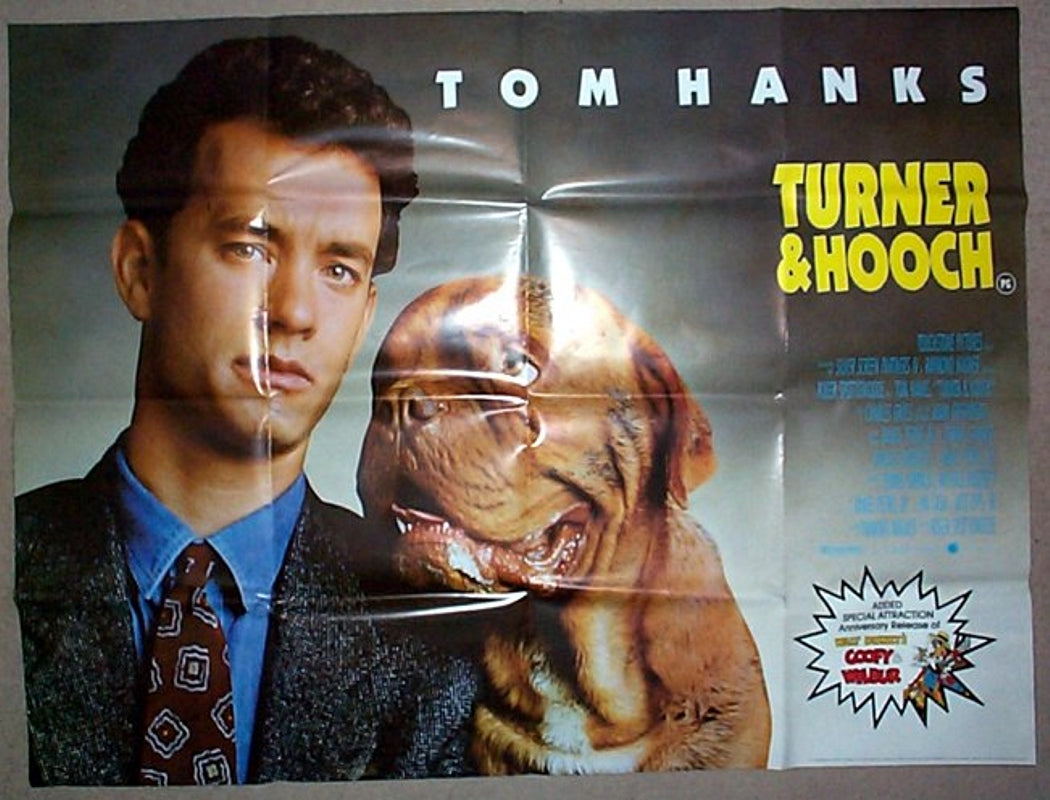 Turner And Hooch  Original Quad Movie Poster  