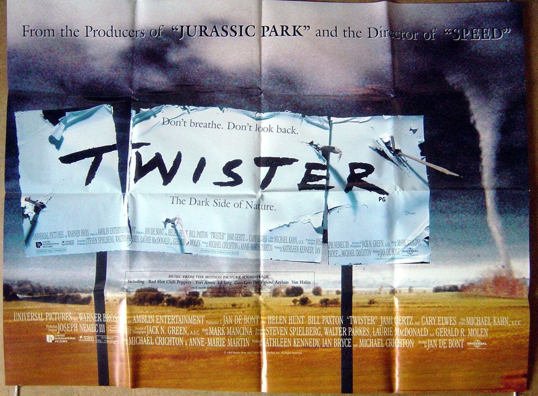 Twister  (Design 2)  Original Quad Movie Poster  