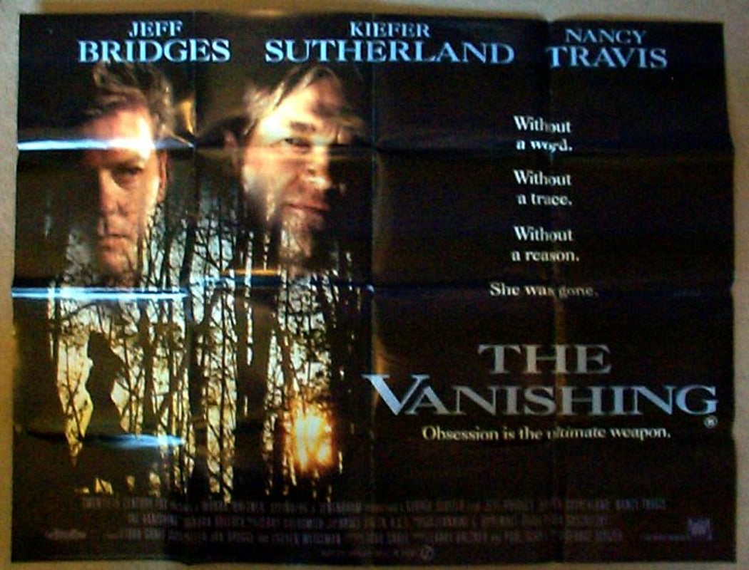 The Vanishing  Original Quad Movie Poster  