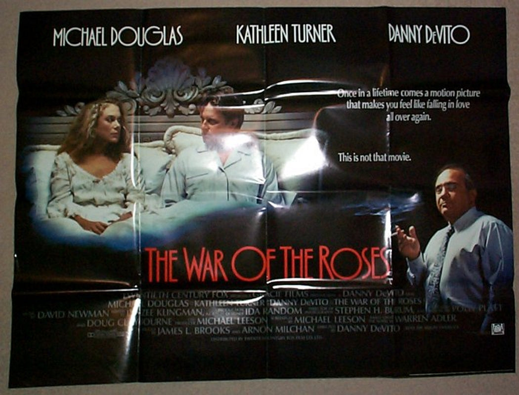 The War Of The Roses  Original Quad Movie Poster  