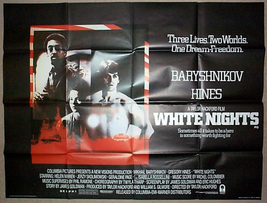 White Nights  Original Quad Movie Poster  