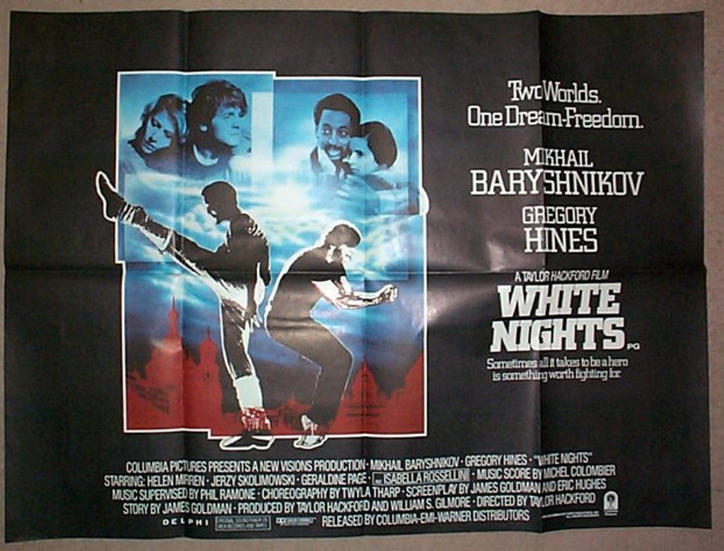 White Nights  (Design 2) Original Quad Movie Poster  