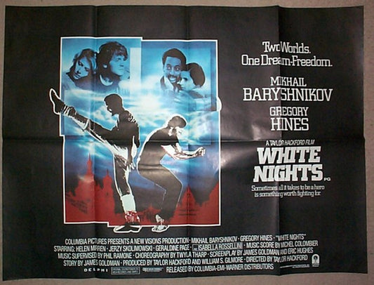 White Nights  (Design 2) Original Quad Movie Poster  