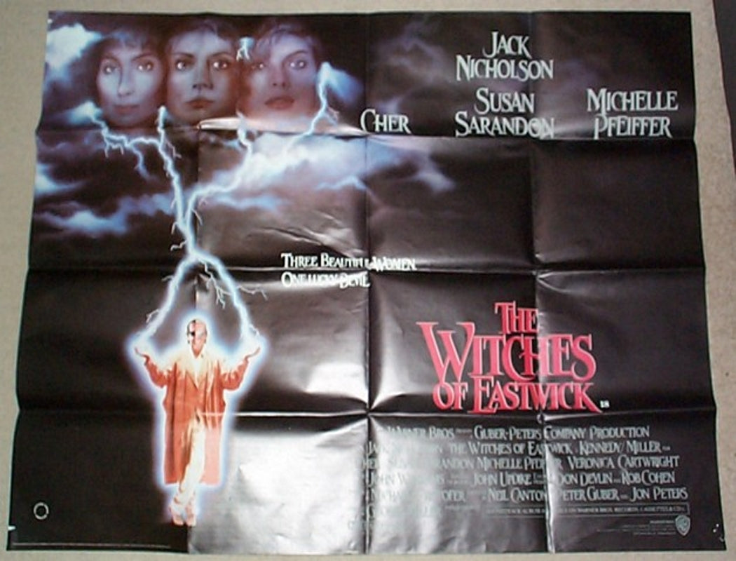 The Witches Of Eastwick  Original Quad Movie Poster  