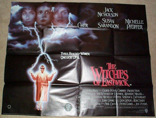 The Witches Of Eastwick  Original Quad Movie Poster  