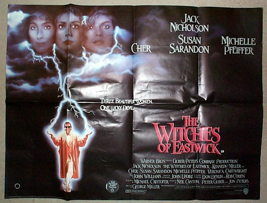 The Witches Of Eastwick  Original Quad Movie Poster  