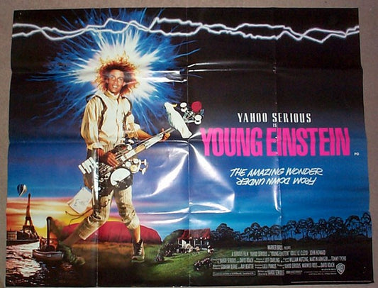 Young Einstein  Original Quad Movie Poster  