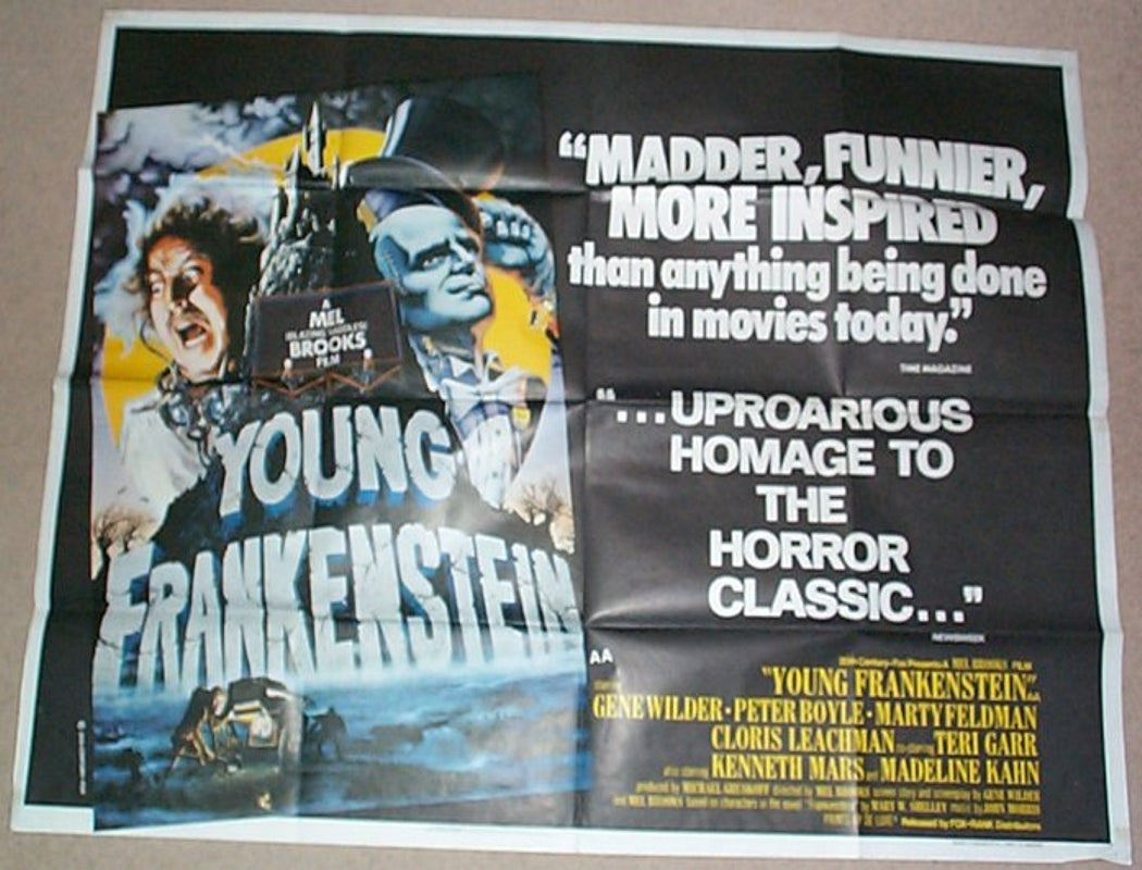 Young Frankenstein Original British Quad Poster - Movie Poster