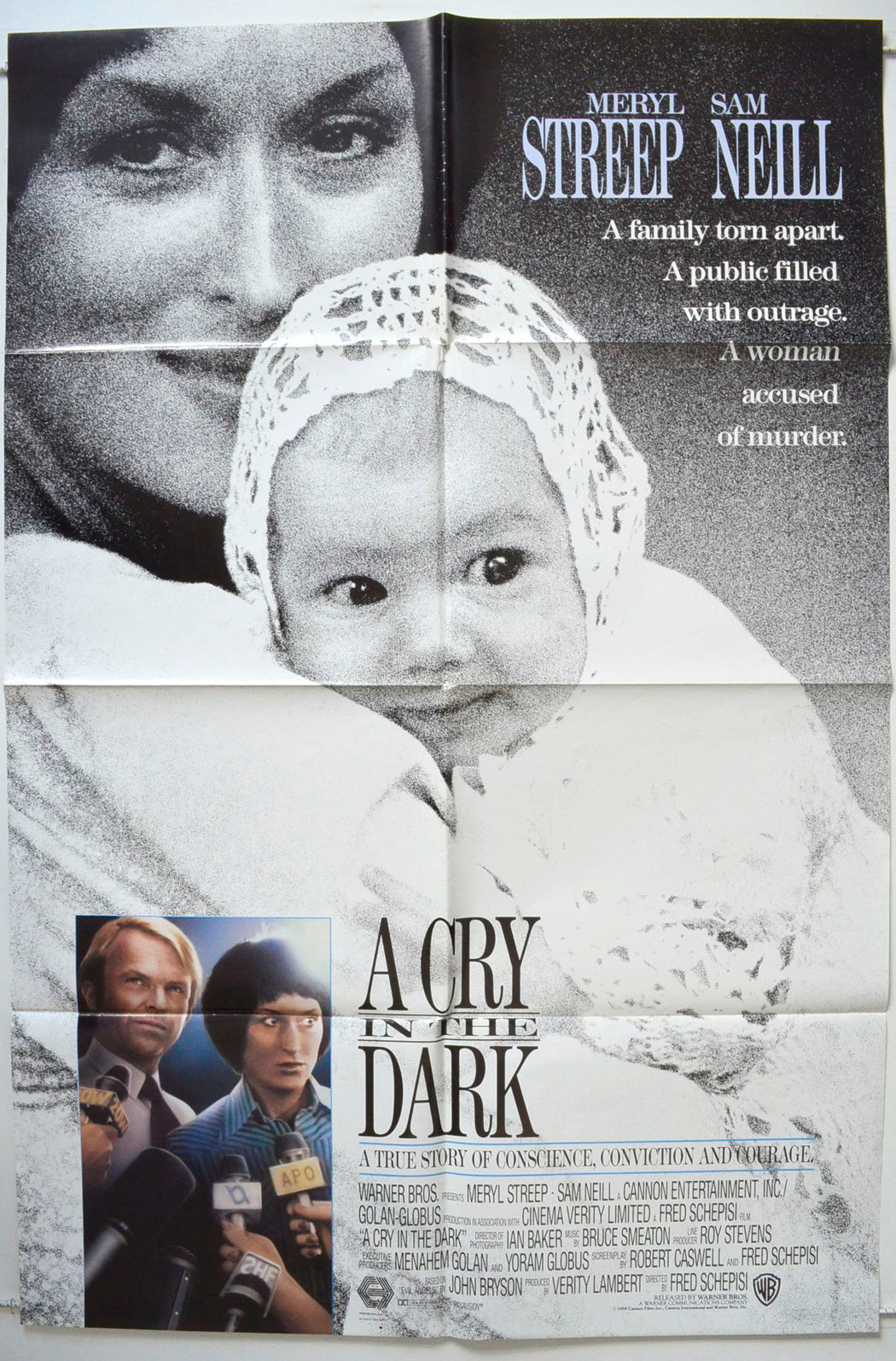 A Cry In The Dark  (Teaser / Advance Version)   Original One Sheet Poster - Movie Poster